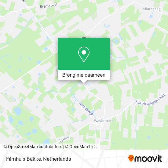 Filmhuis Bakke kaart