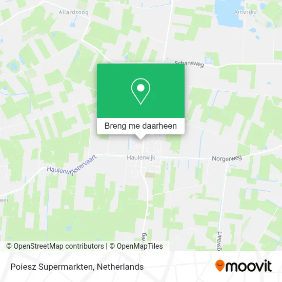 Poiesz Supermarkten kaart