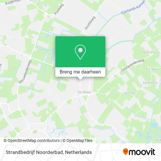 Strandbedrijf Noorderbad kaart