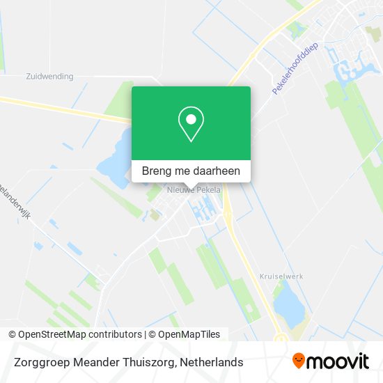 Zorggroep Meander Thuiszorg kaart