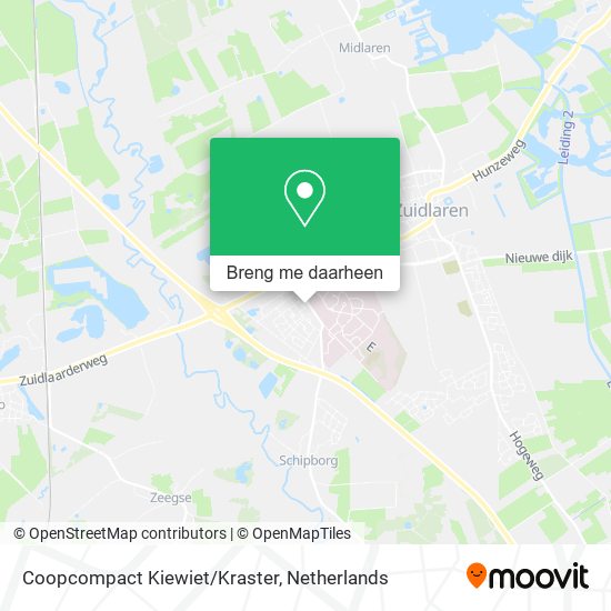 Coopcompact Kiewiet/Kraster kaart