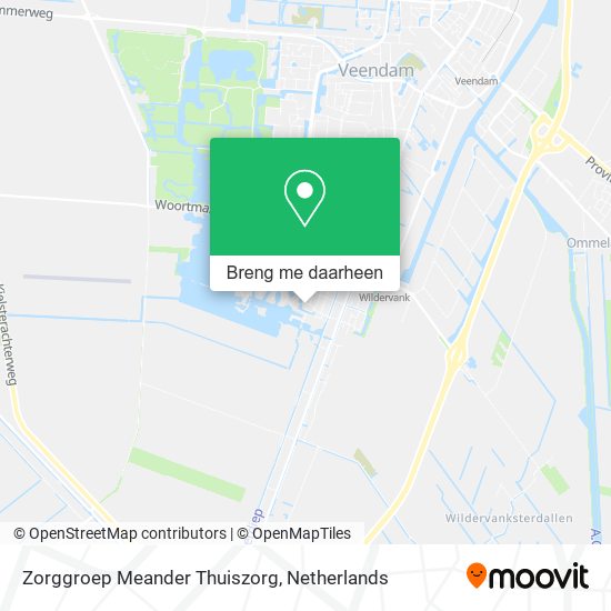 Zorggroep Meander Thuiszorg kaart