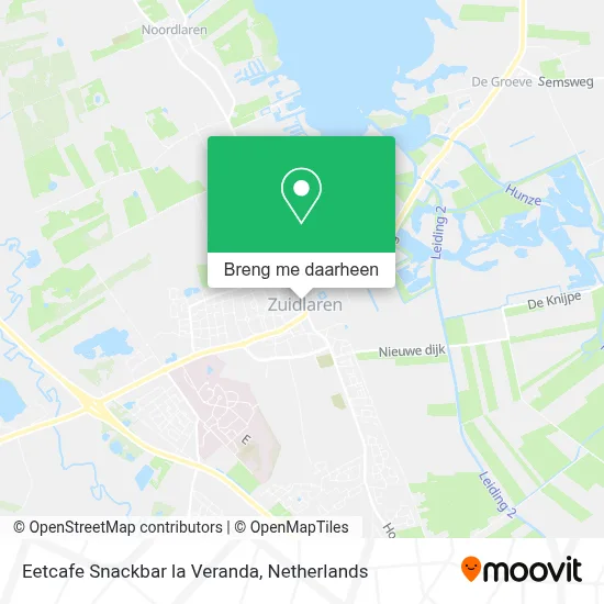 Eetcafe Snackbar la Veranda kaart