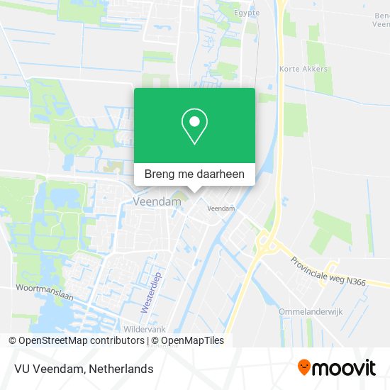 VU Veendam kaart