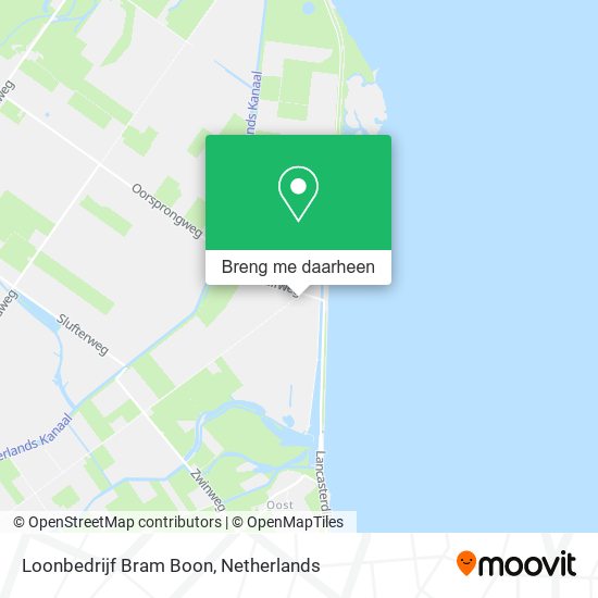 Loonbedrijf Bram Boon kaart