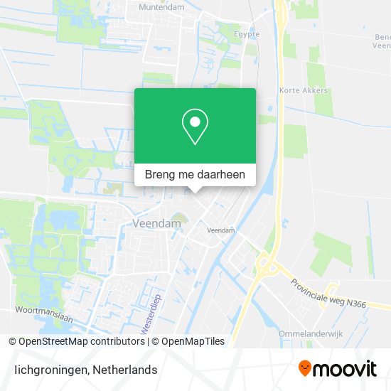 Iichgroningen kaart