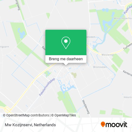 Mw Kozijnservi kaart