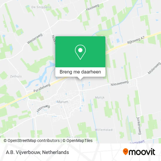 A.B. Vijverbouw kaart
