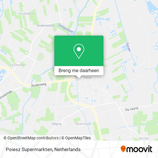 Poiesz Supermarkten kaart