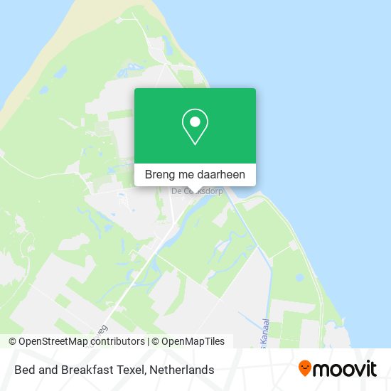 Bed and Breakfast Texel kaart