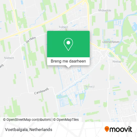 Voetbalgala kaart