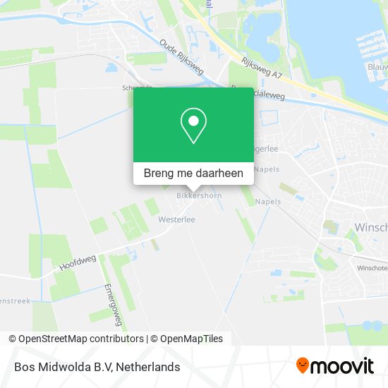 Bos Midwolda B.V kaart