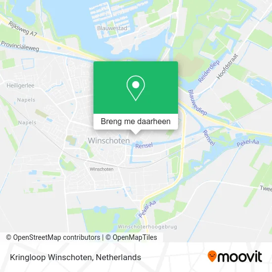 Kringloop Winschoten kaart