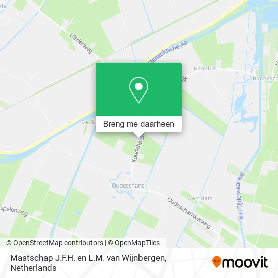 Maatschap J.F.H. en L.M. van Wijnbergen kaart