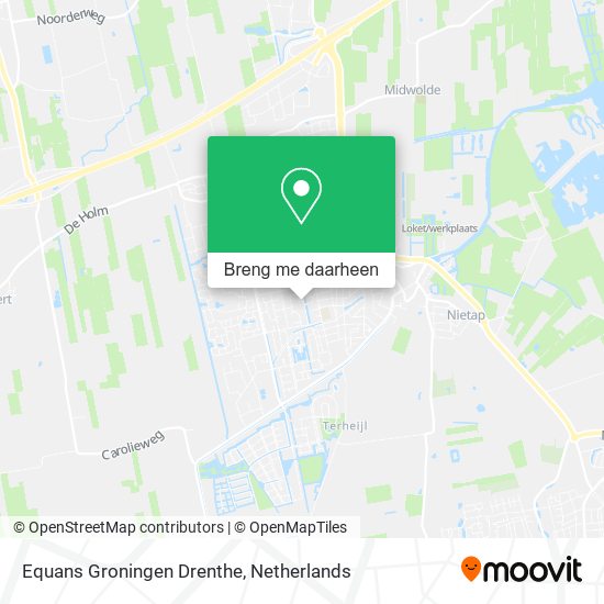 Equans Groningen Drenthe kaart