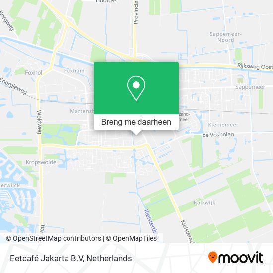 Eetcafé Jakarta B.V kaart