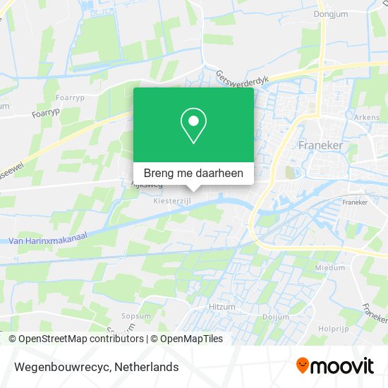 Wegenbouwrecyc kaart