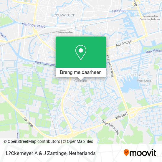 L?Ckemeyer A & J Zantinge kaart