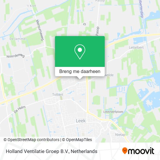 Holland Ventilatie Groep B.V. kaart