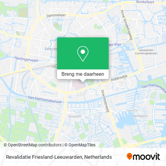 Revalidatie Friesland-Leeuwarden kaart