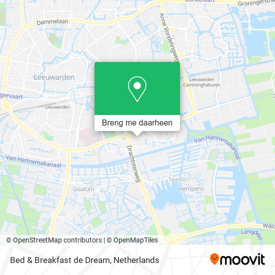 Bed & Breakfast de Dream kaart