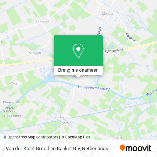 Van der Kloet Brood en Banket B.V kaart
