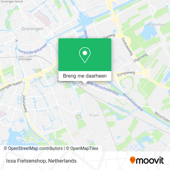 Issa Fietsenshop kaart