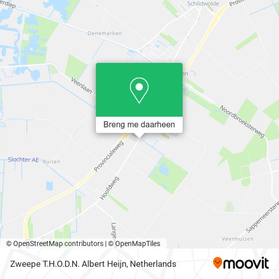 Zweepe T.H.O.D.N. Albert Heijn kaart