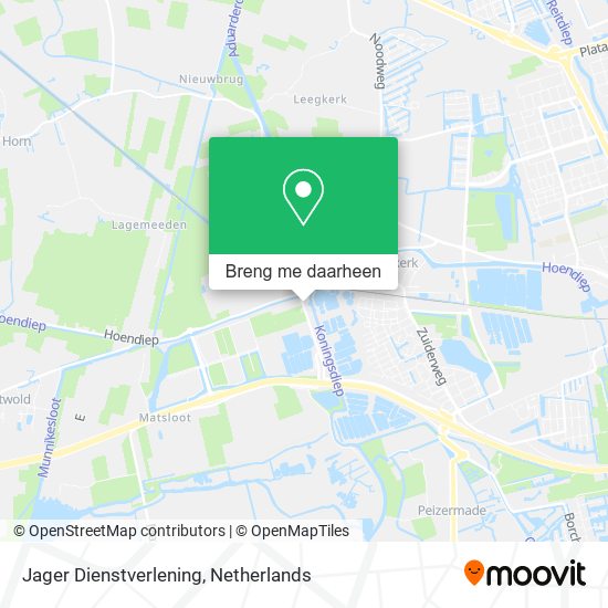 Jager Dienstverlening kaart