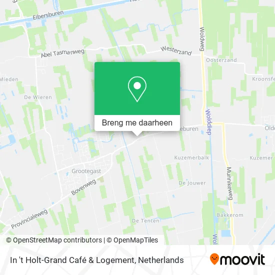 In 't Holt-Grand Café & Logement kaart