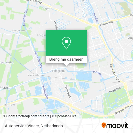 Autoservice Visser kaart