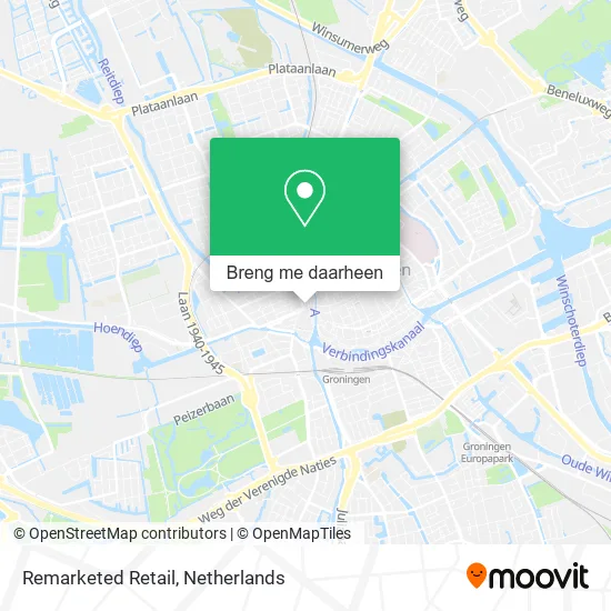 Remarketed Retail kaart