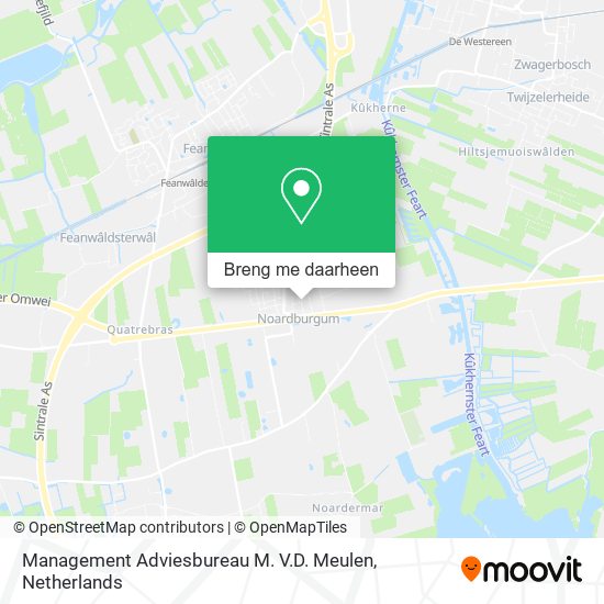 Management Adviesbureau M. V.D. Meulen kaart
