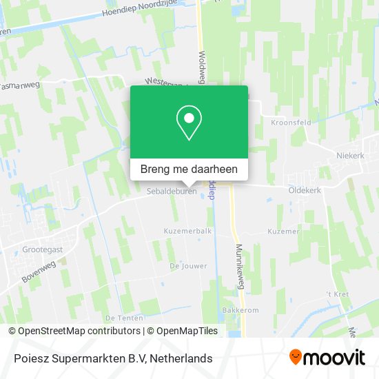 Poiesz Supermarkten B.V kaart