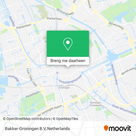 Bakker-Groningen B.V kaart