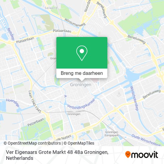 Ver Eigenaars Grote Markt 48 48a Groningen kaart