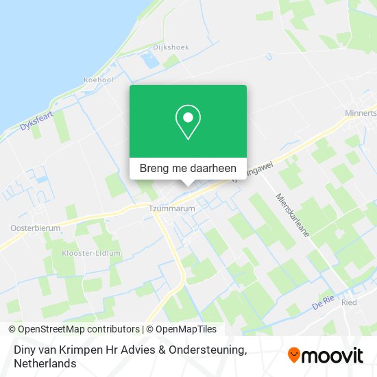 Diny van Krimpen Hr Advies & Ondersteuning kaart