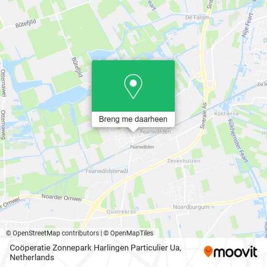 Coöperatie Zonnepark Harlingen Particulier Ua kaart