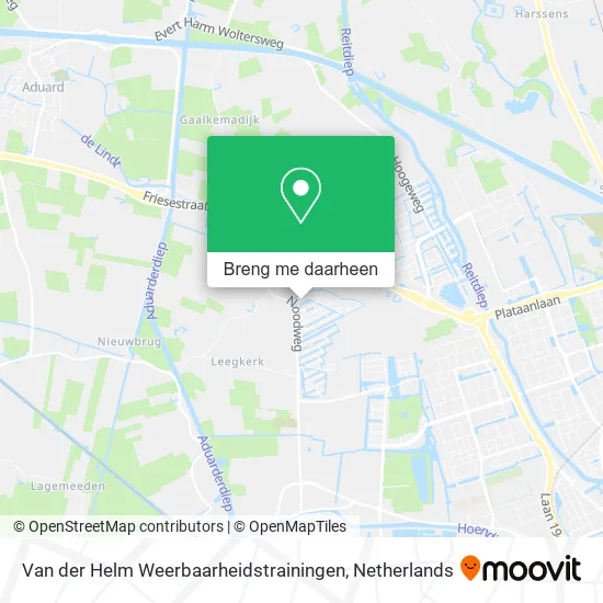Van der Helm Weerbaarheidstrainingen kaart