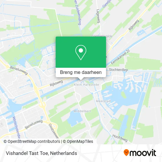 Vishandel Tast Toe kaart