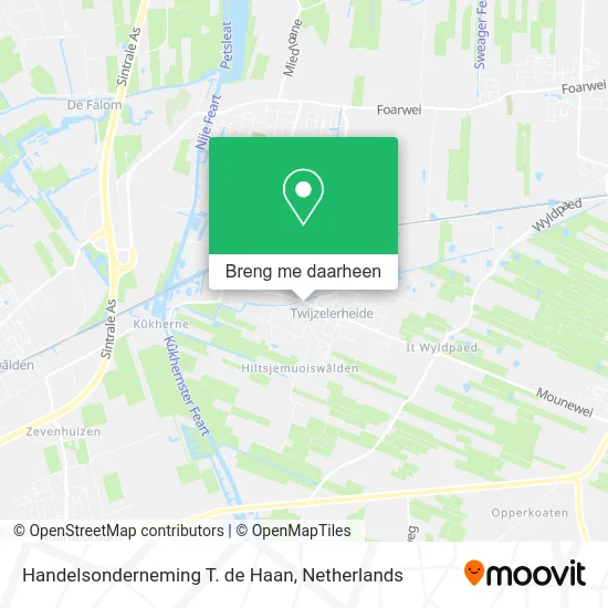 Handelsonderneming T. de Haan kaart