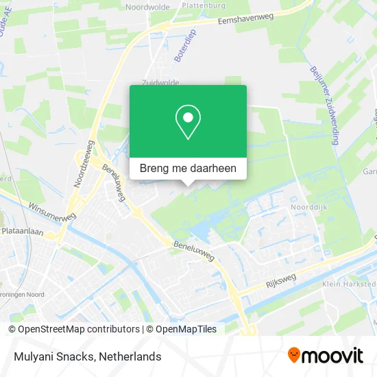 Mulyani Snacks kaart