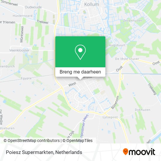 Poiesz Supermarkten kaart