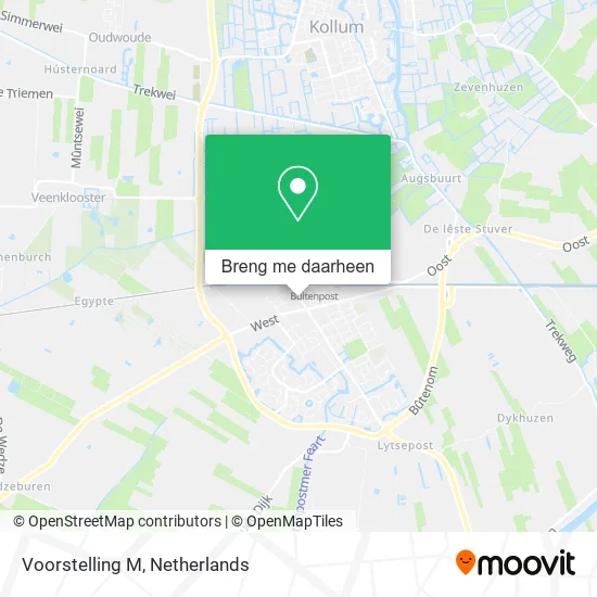 Voorstelling M kaart