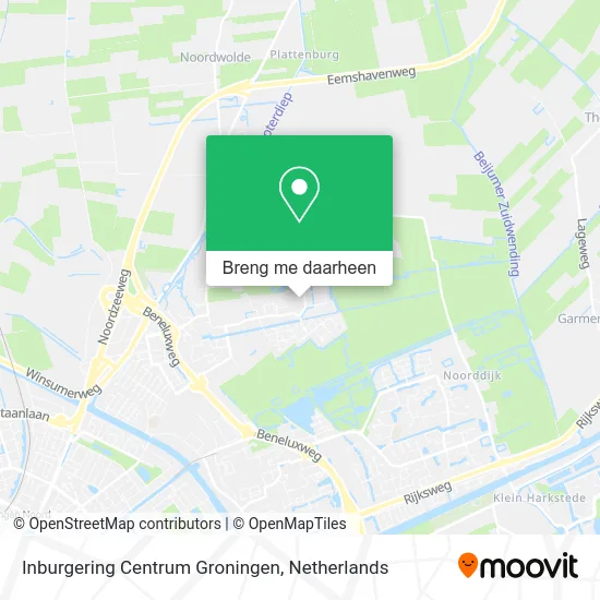 Inburgering Centrum Groningen kaart