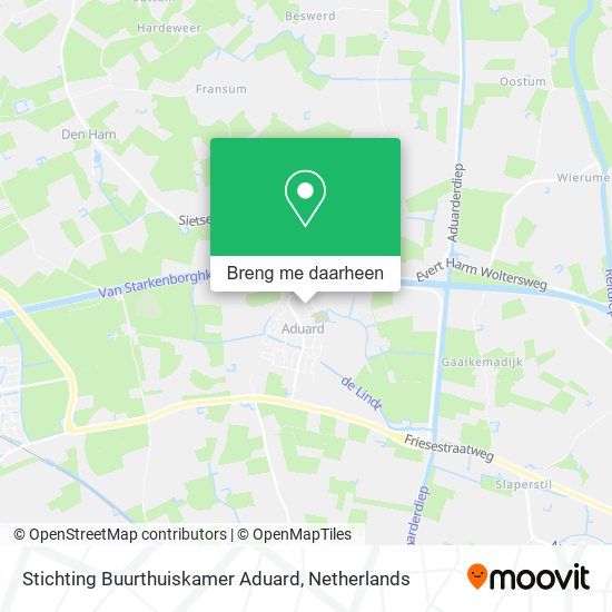 Stichting Buurthuiskamer Aduard kaart