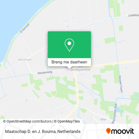 Maatschap D. en J. Bouma kaart