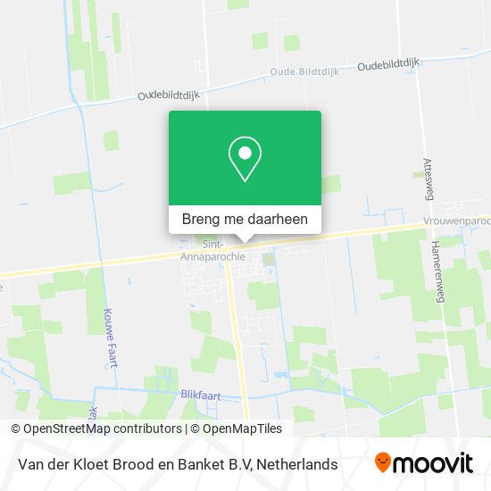 Van der Kloet Brood en Banket B.V kaart