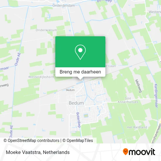 Moeke Vaatstra kaart