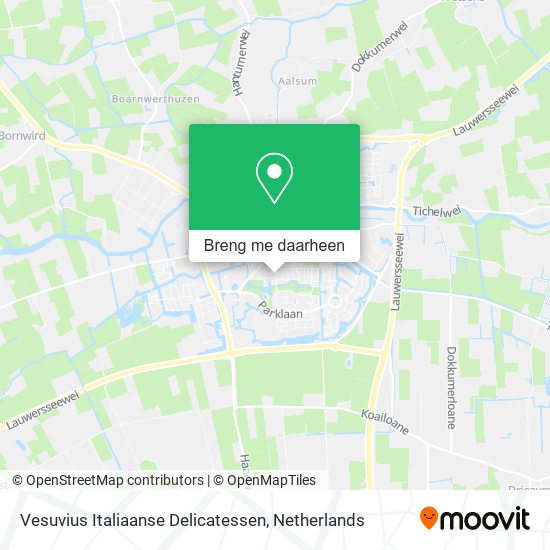 Vesuvius Italiaanse Delicatessen kaart